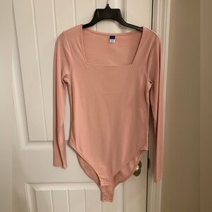 Old Navy Pink Long Sleeve Bodysuit